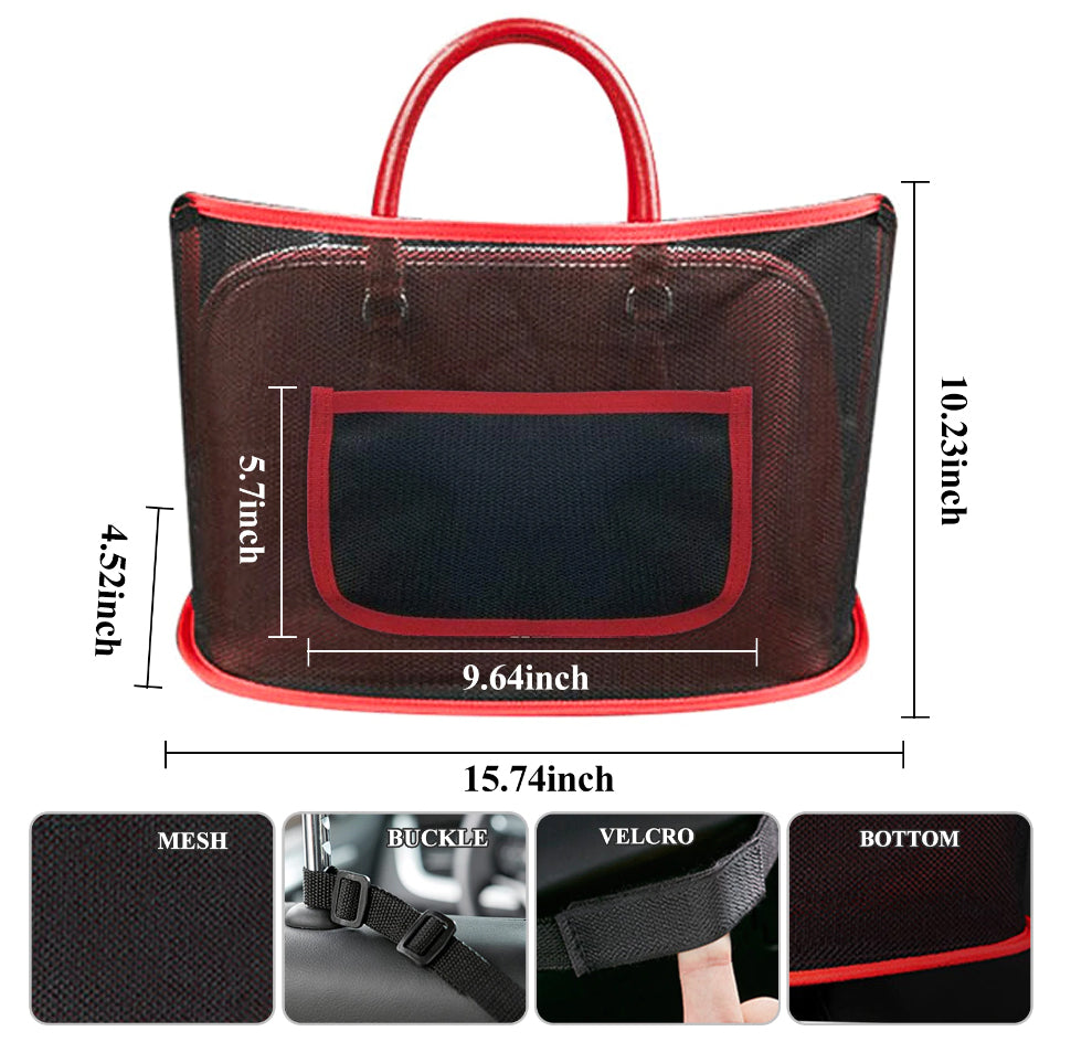 Car storage net pocket Car Seat Side Storage Mesh Net Bag Luggage Hold –  ahafeel
